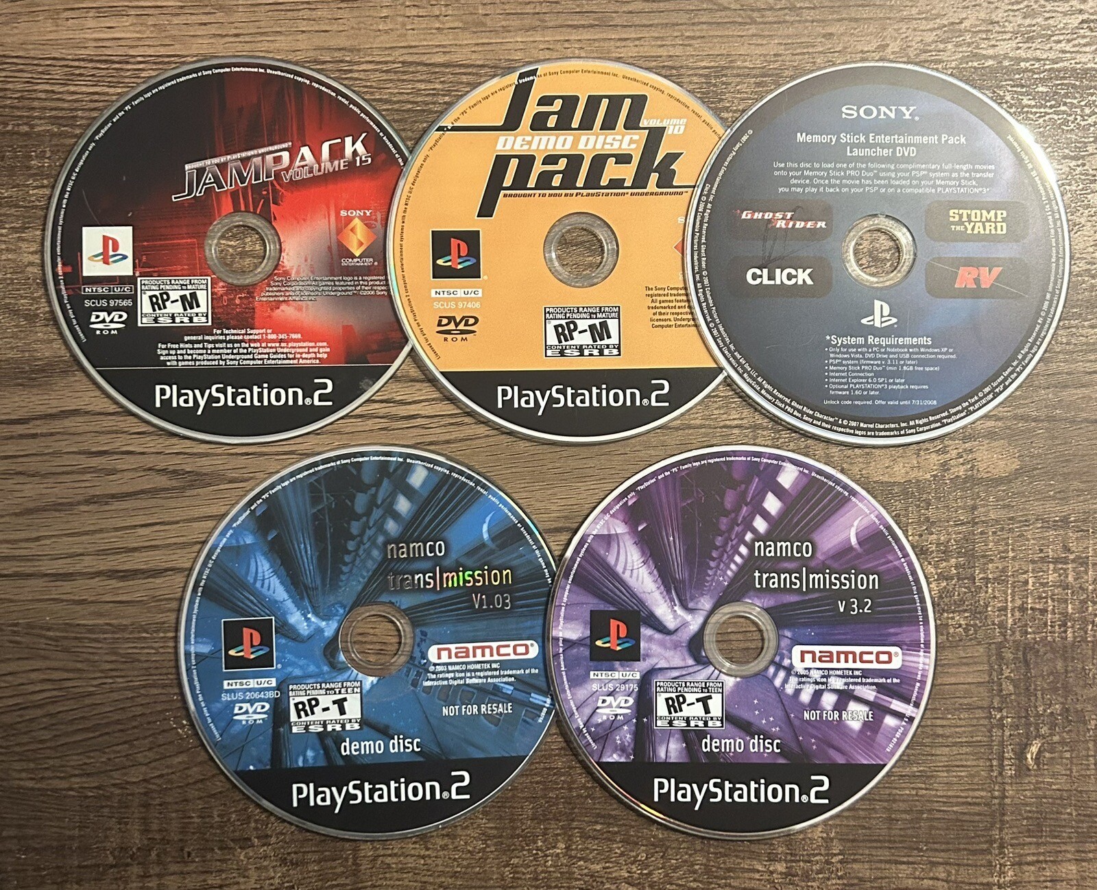 lot of 5 Playstation 2 Demo’s Games Fun PS2 Games UNTESTED Sold As-is No Cracks