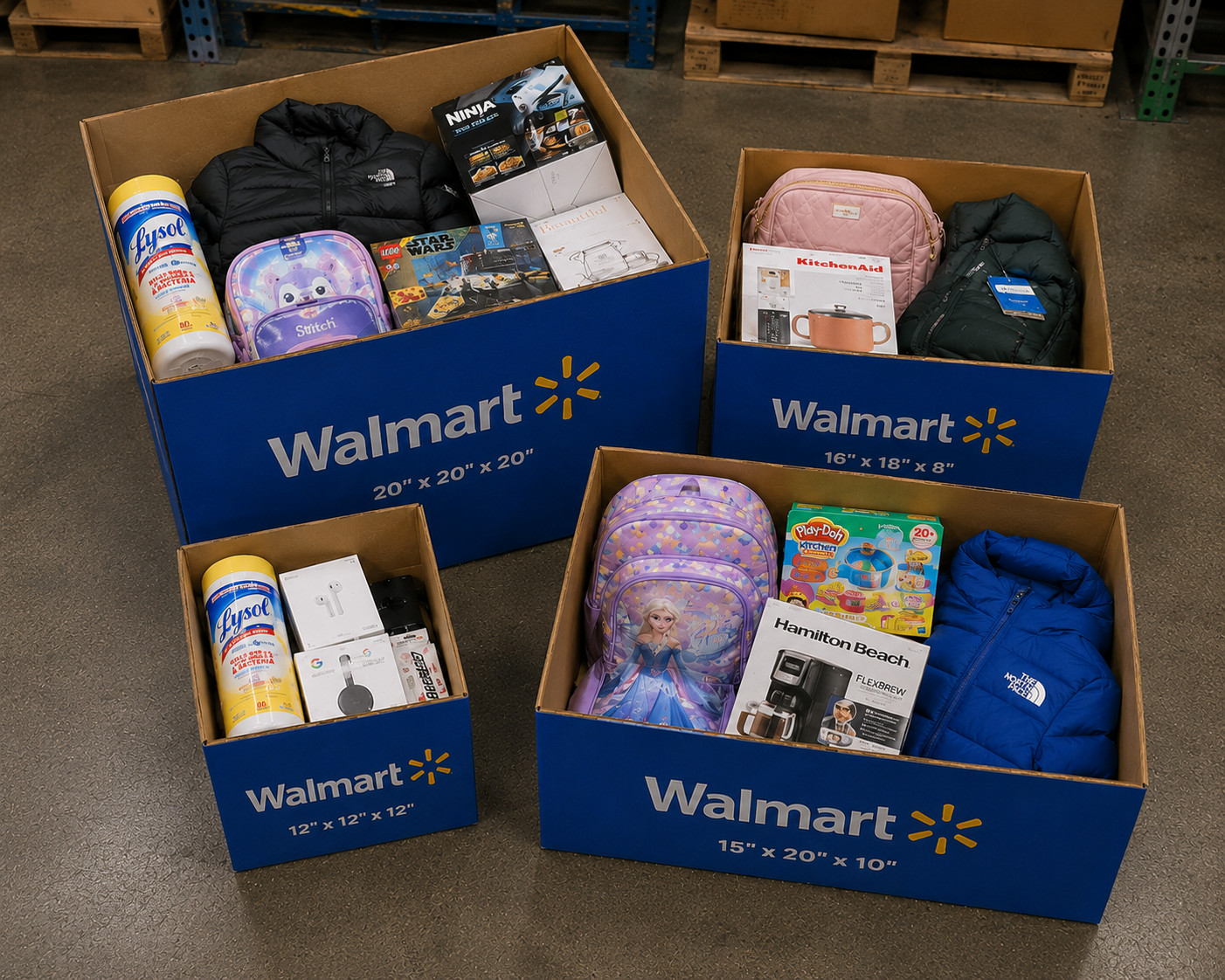 Walmart Mix Merchandise with Household Product Variety