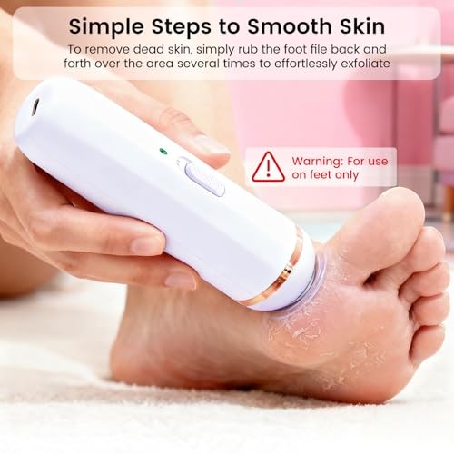 Wireless Electric Foot File – Callus Remover Tool for Feet, Rechargeable