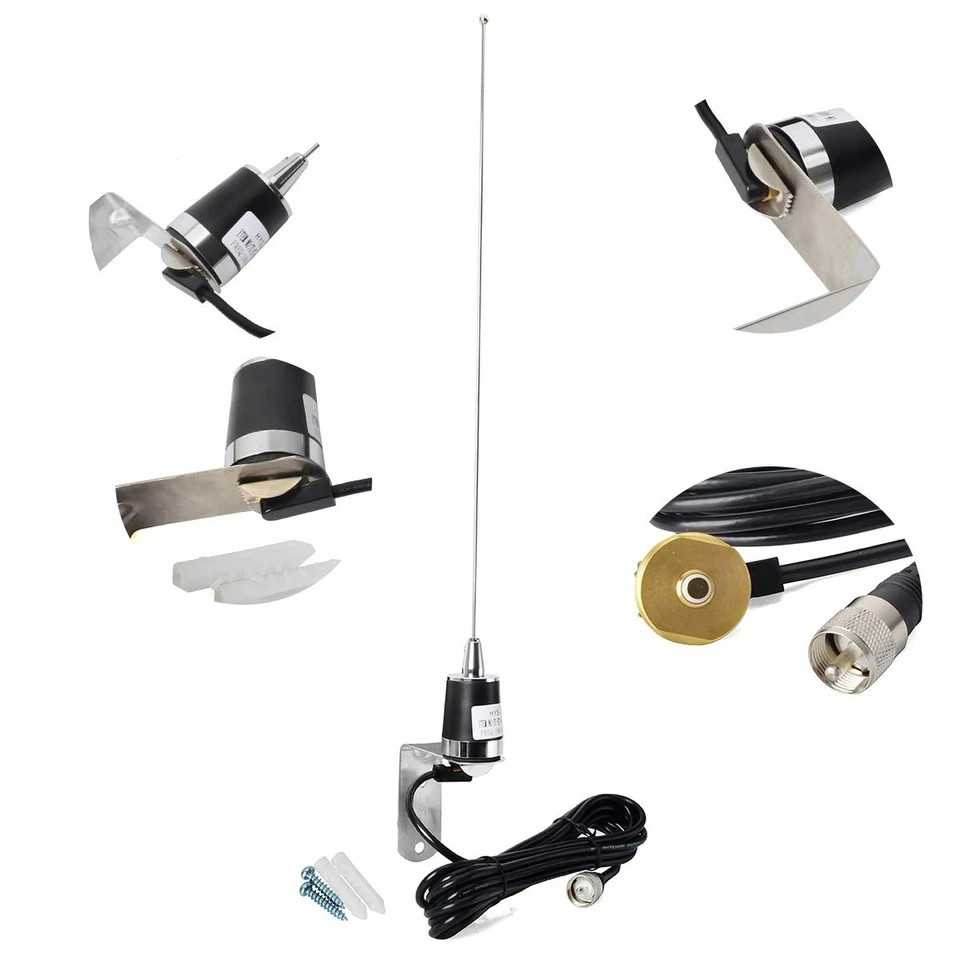 HYS Amateur Antennas Dual-Band NMO 20 Inch Antenna VHF 144/UHF 430MHz NMO L S…