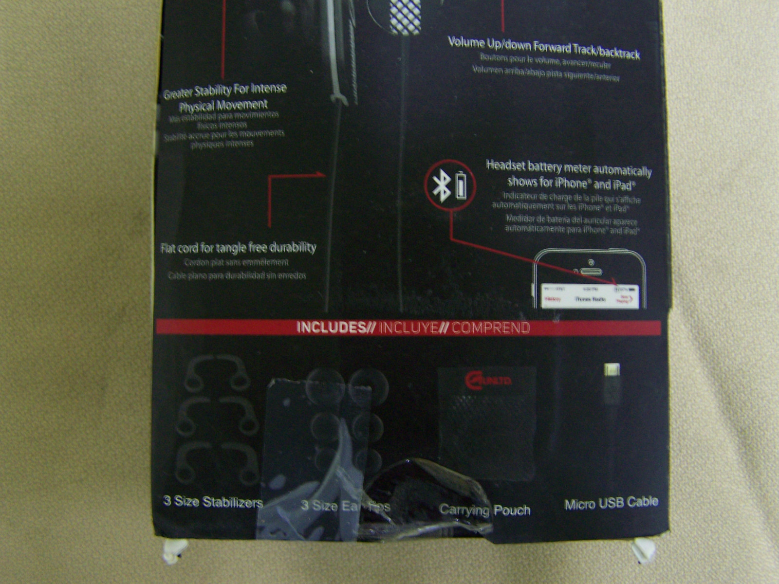 ECKOUNLTD Runner Bluetooth Earphones White/Black earbuds
