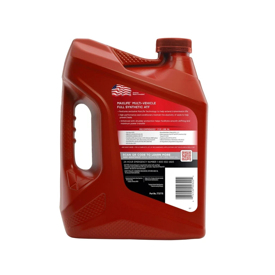 Valvoline Multi-Vehicle (ATF) Full Synthetic Automatic Transmission Fluid 1 GA