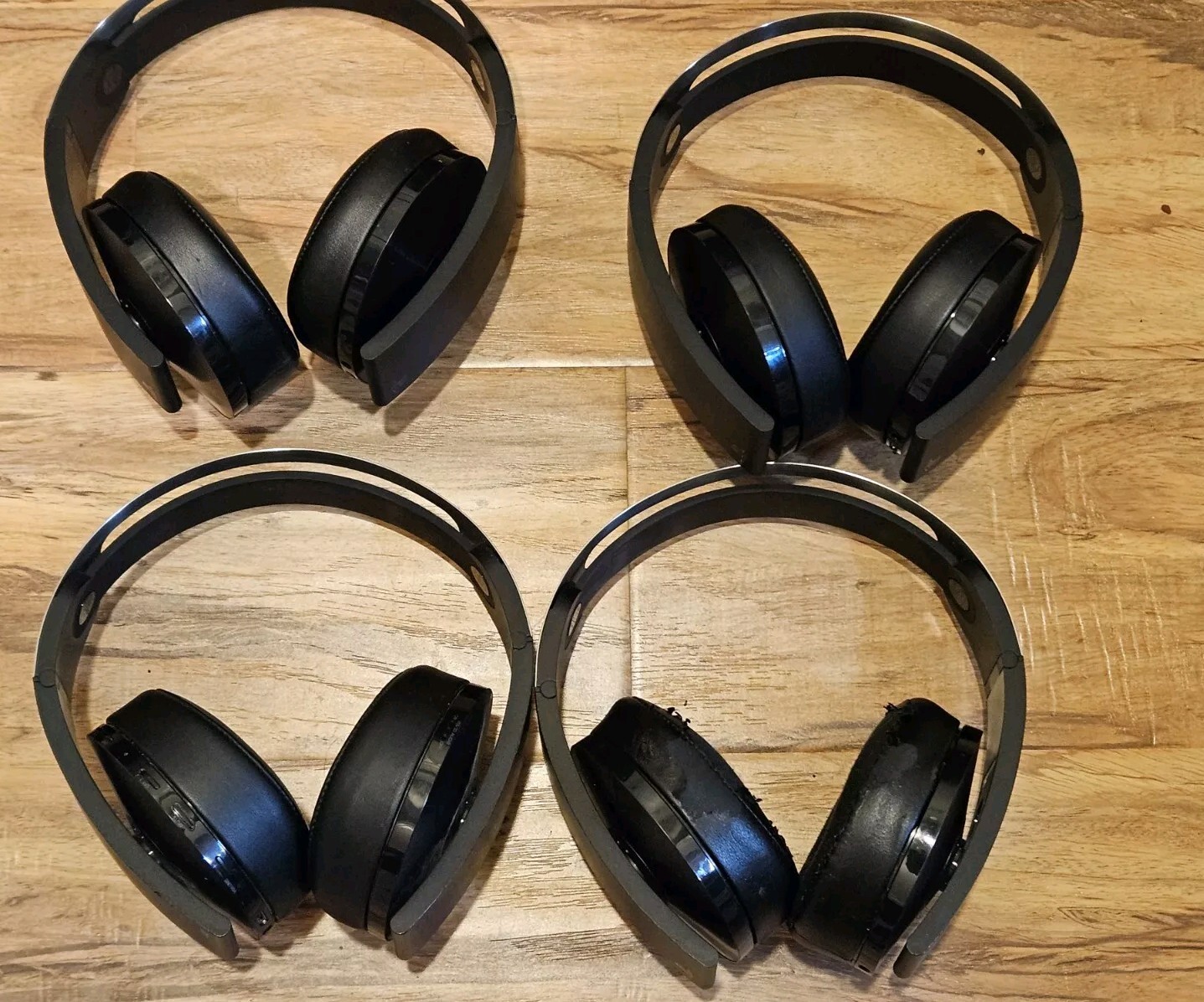 LOT OF 4 Sony Playstation Platinum Wireless Headset 7.1 PS4-UNTESTED -READ