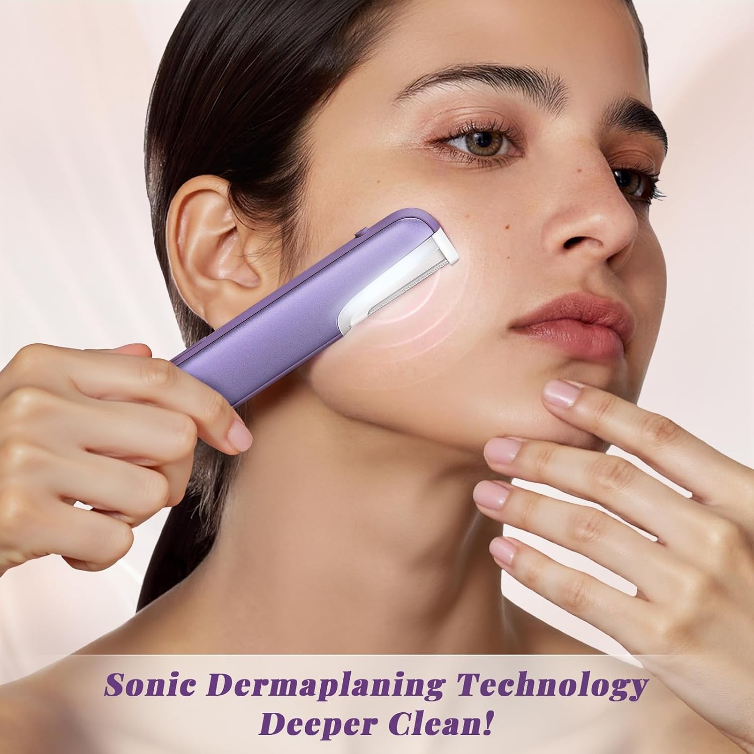Dermaplaning Tool for Women – Facial Exfoliation & Peach Fuzz Hair Removal with