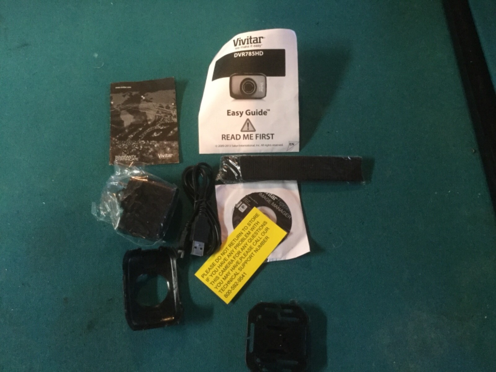 vivitar camcorder accessory pack power cord manual mount hardware new