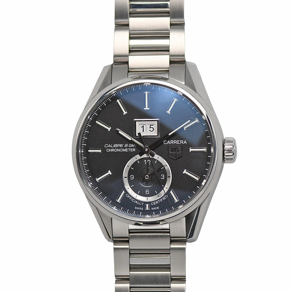 TAG Heuer Carrera Grand Date GMT Caliber 8 Men’s Chronometer WAR5010 BA0723