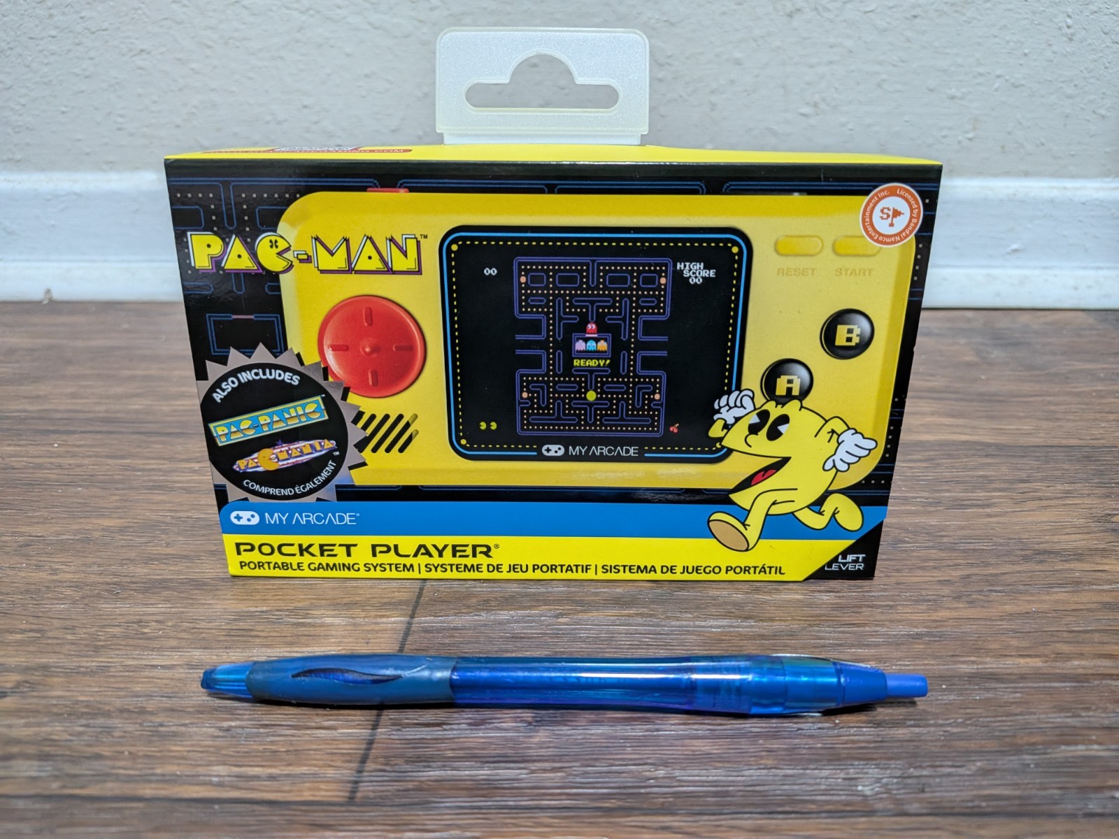 PAC-MAN Wireless Speaker, Charger, and Light & 3-Game Pocket Player Gift Set!