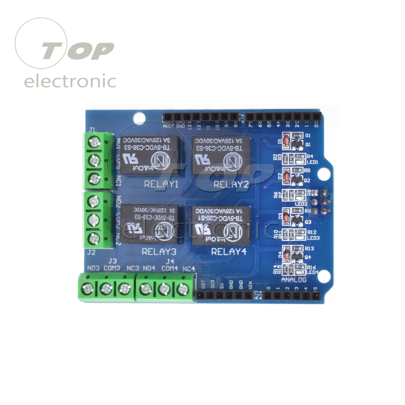 Four channel Relay Shield 5V 4 Channel Relay Shield Module for Arduino
