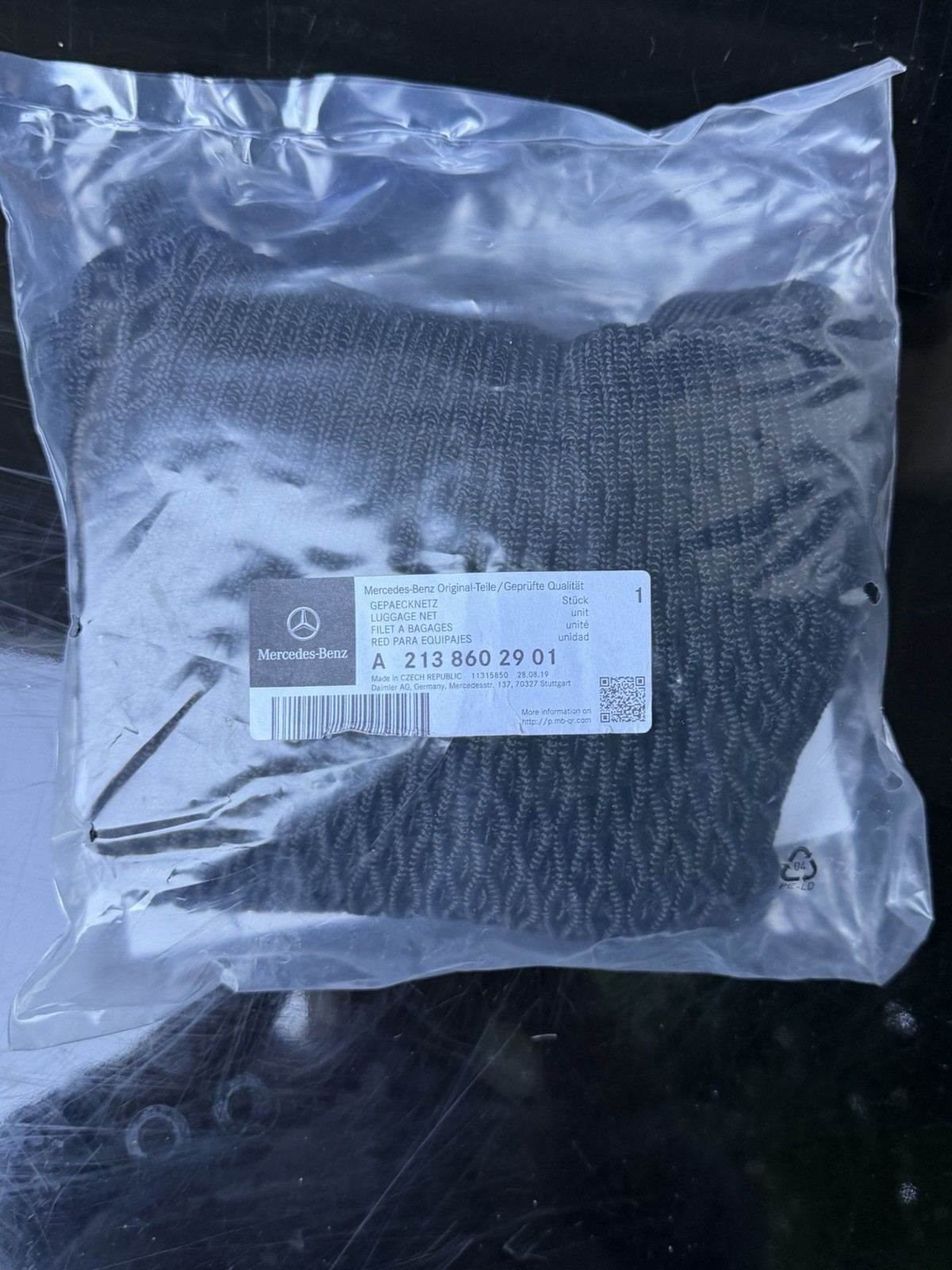 Mercedes – Benz Genuine Product E350 or C Clas LUGGAGE CARGO NET A 213 860 29 01