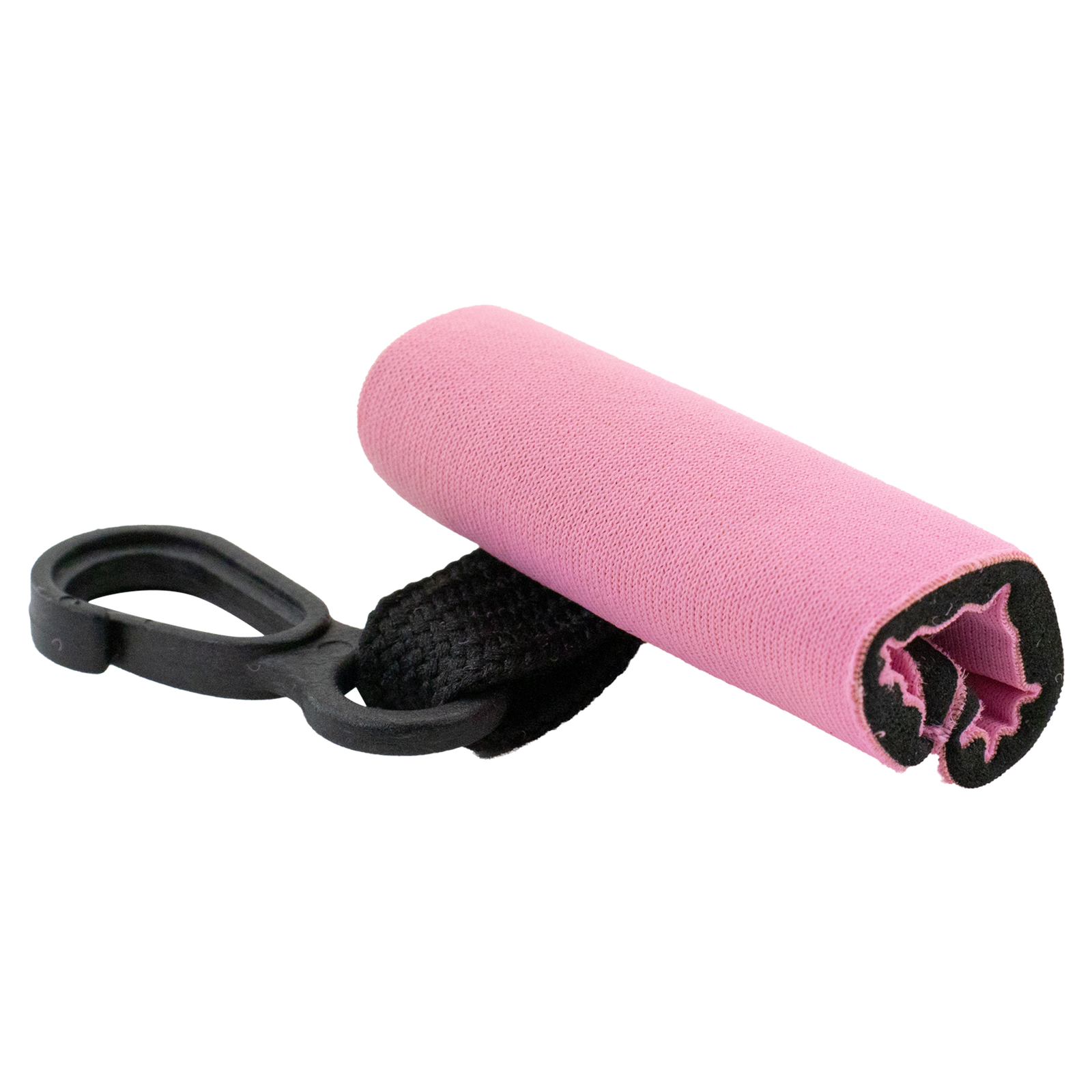 2 Clip-On Neoprene Pink Sleeve Lip Balm Holsters LIPSTICK HOLDER Key Chain