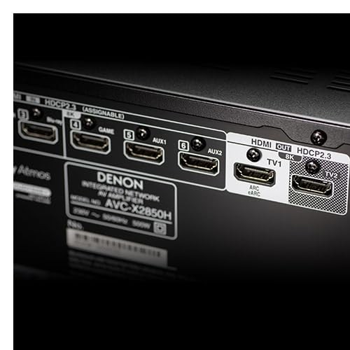 【Denon】Denon AVC-X2850H 7.2ch AV Surround Amplifier with 8K Ultra HD HDR10+ and