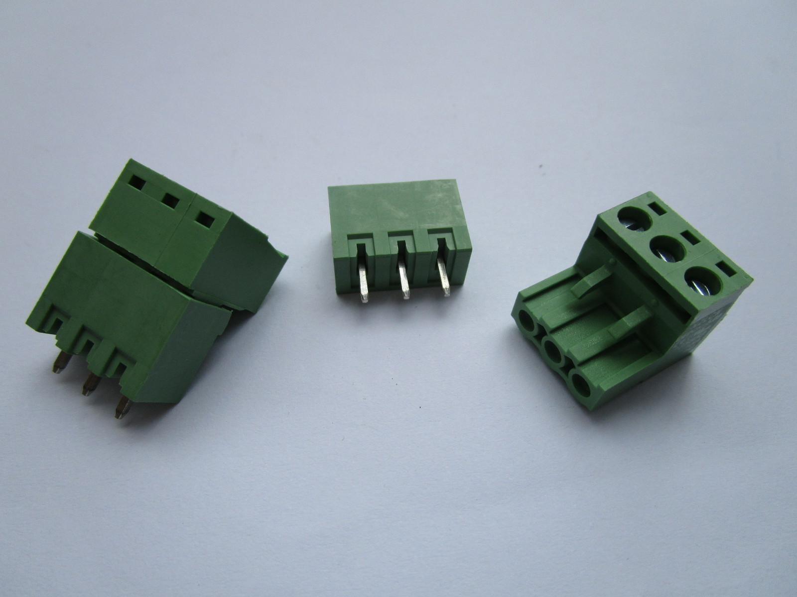 20 pcs 5.08mm Close Straight 3 pin Screw Terminal Block Connector Pluggable Type