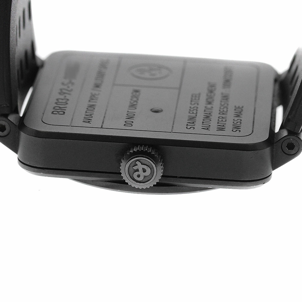 Bell & Ross Watch BR03-92-S Aviation Military Automatic Date Men’s w/Warranty