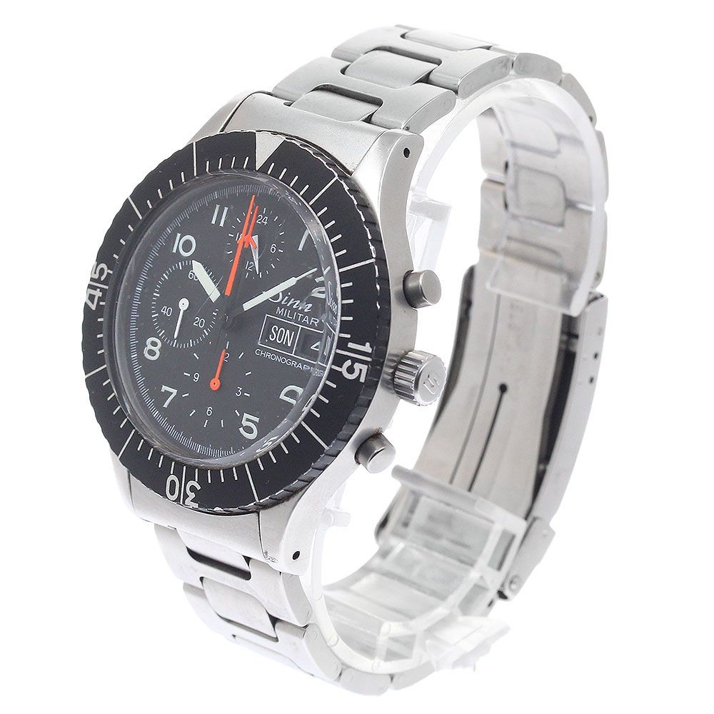 Sinn Watch 156.B Military Chronograph Day-Date Automatic Men’s Black Dial 43mm
