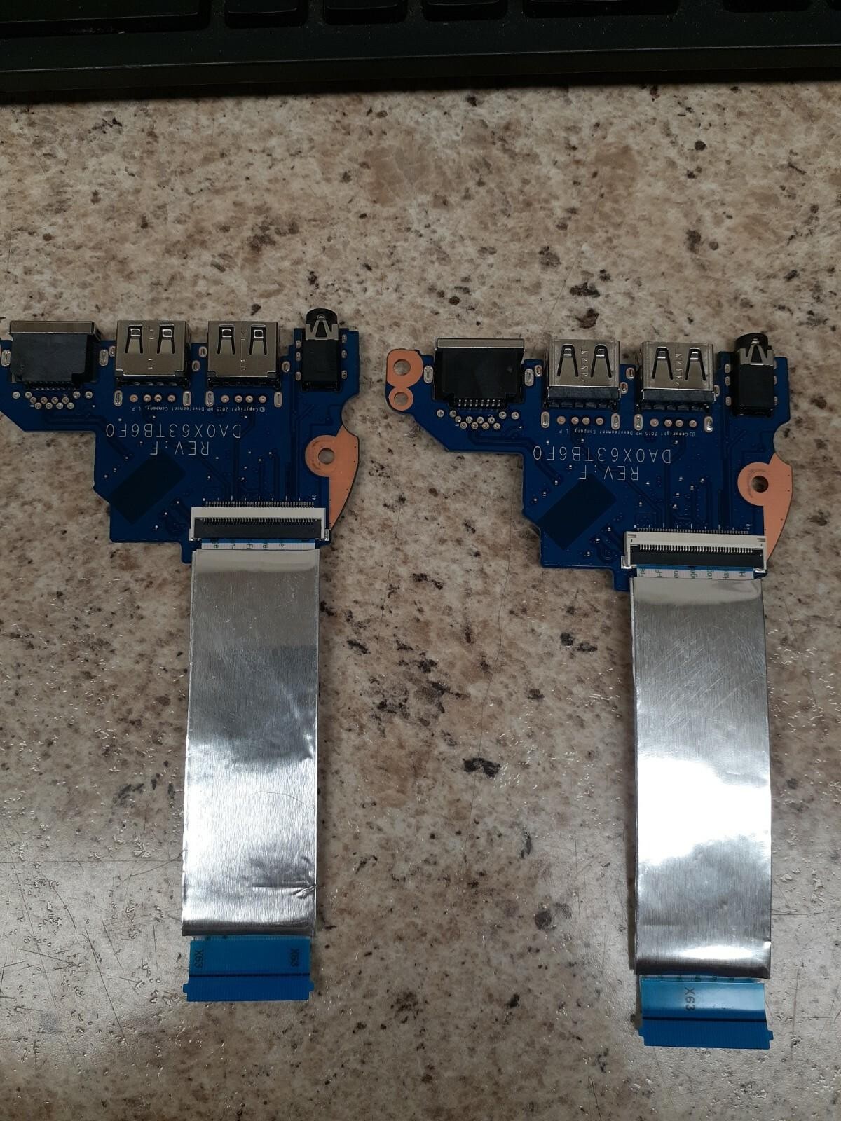 LOT OF 2 OEM HP ProBook 450 G3 15.6″ USB AN Audio Board W/ Cable DA0X63TB6F0