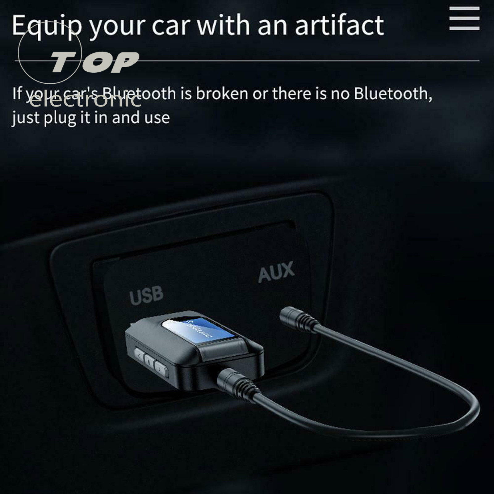 USB Bluetooth 5.0 Audio Adapter Transmitter Receiver for TV/PC Car AUX Speaker