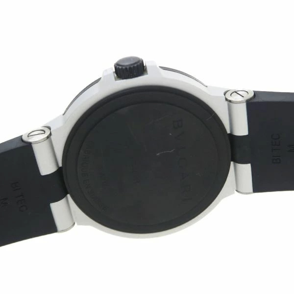 Bvlgari Aluminum 40mm BB40AT Men’s Watch Box Round Date Dial Accessary Auth