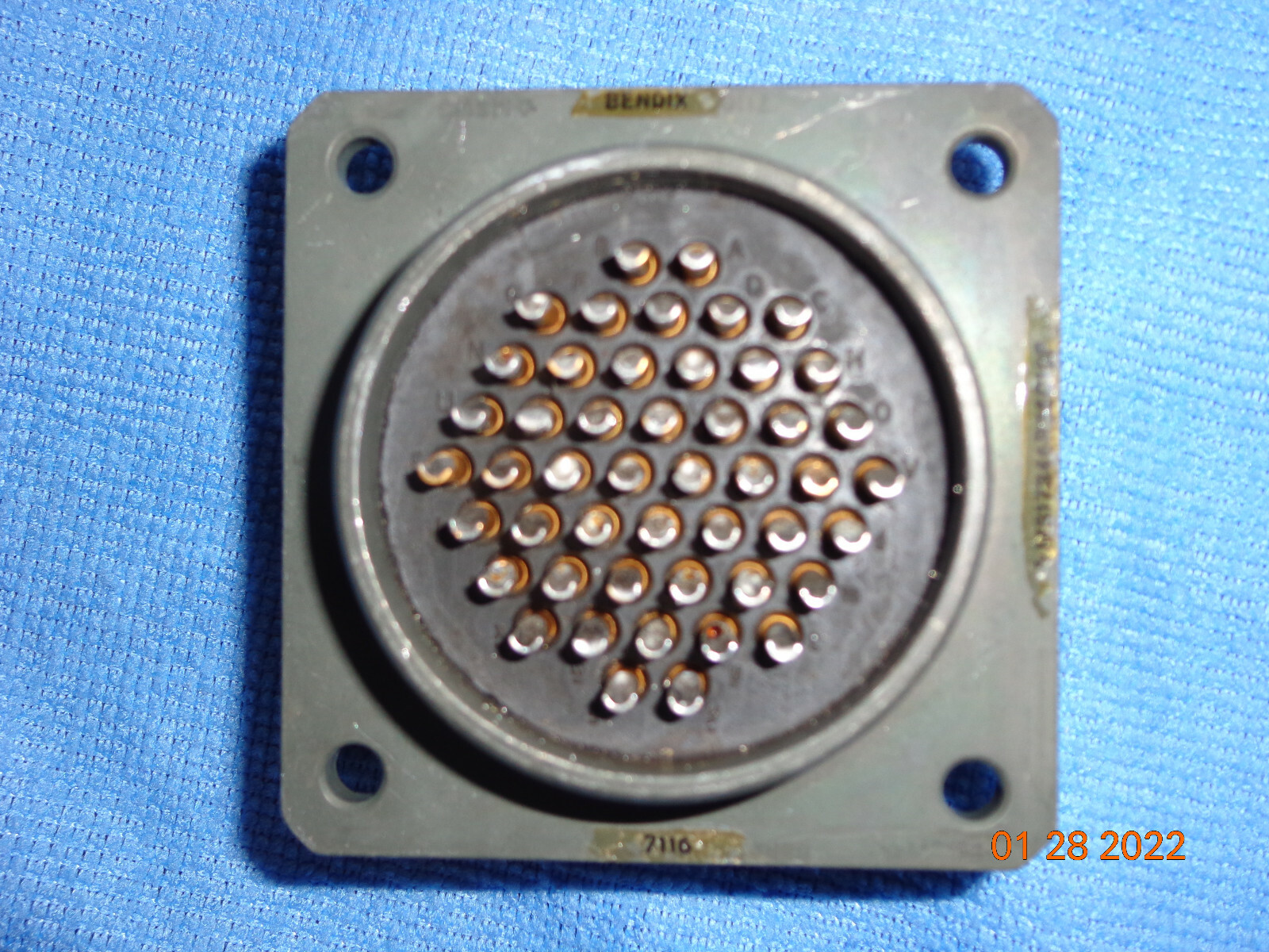 1 Bendix ms17346R 36c10p Mil Spec Circular Connector Plug 48 pin Gold ampheonol