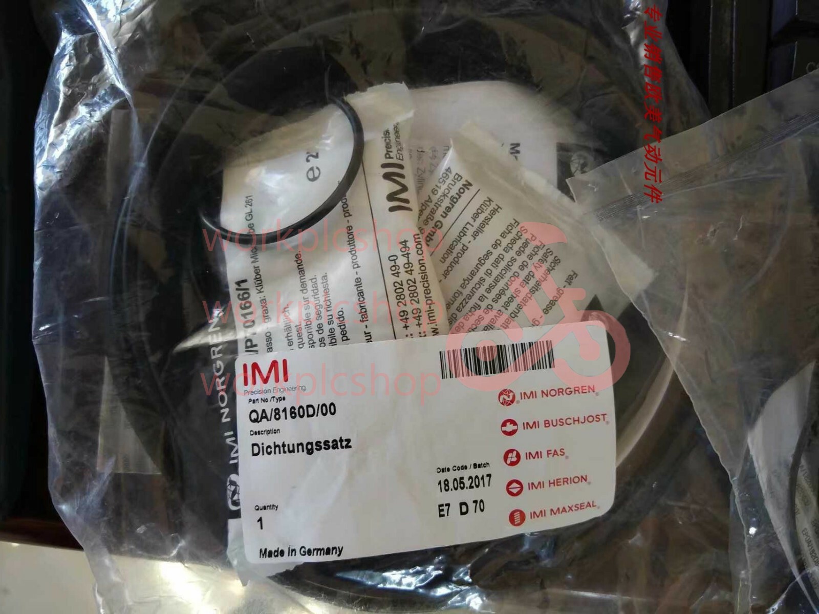 1pcs Brand new ones NORGREN QA/8160D/00 Cylinder Repair Kit #L1