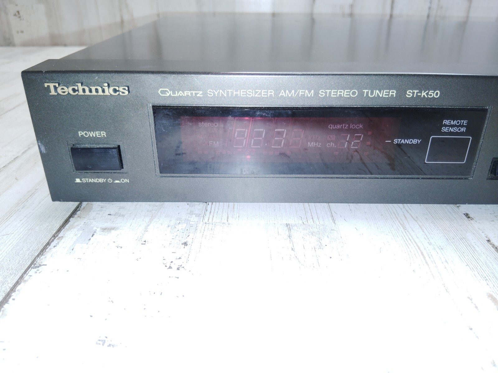 Technics ST-K50 AM/FM digital Stereo Tuner component Quartz Synthesizer 24 Prest