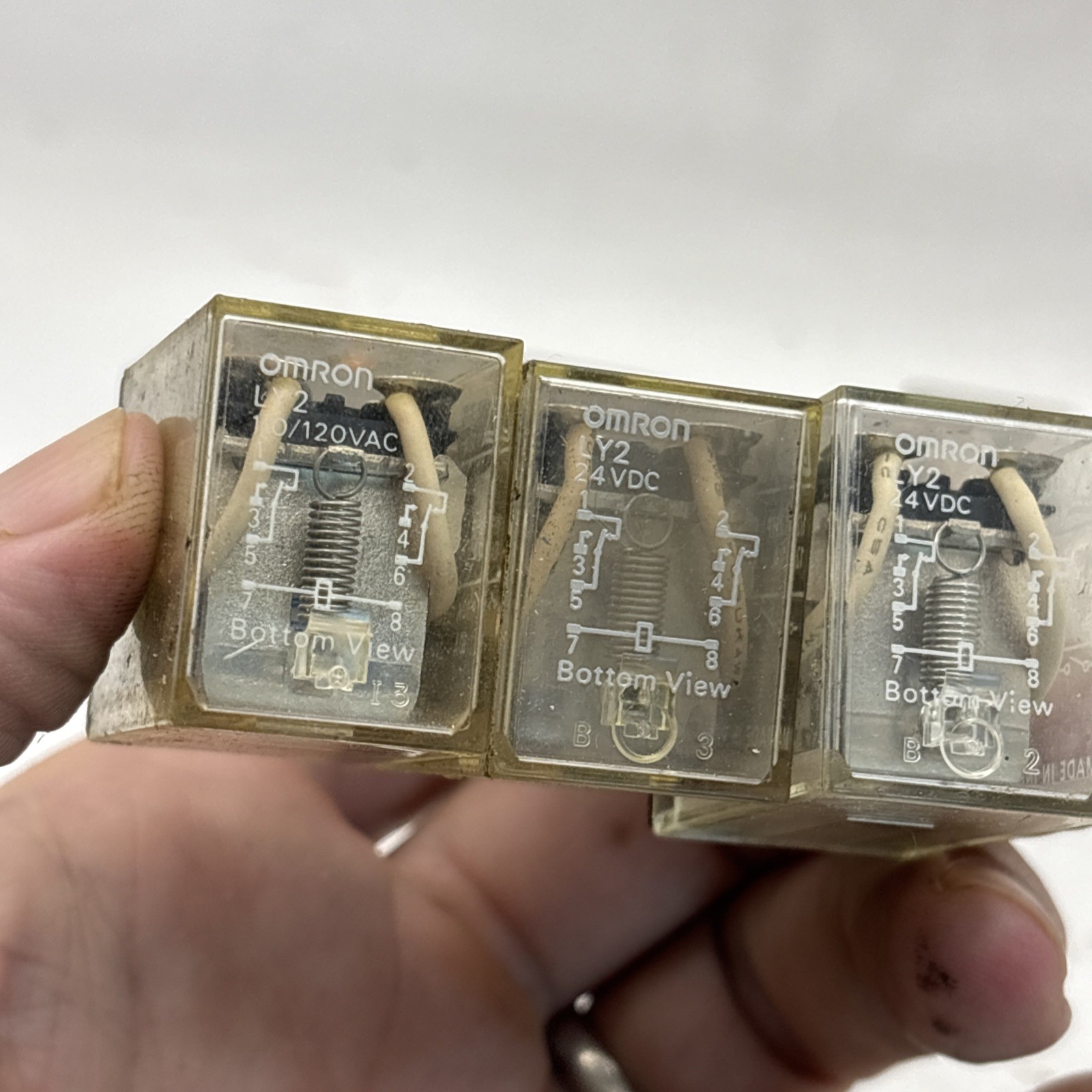 Lot Of 10 Assorted Relays Of Various Brands And Types