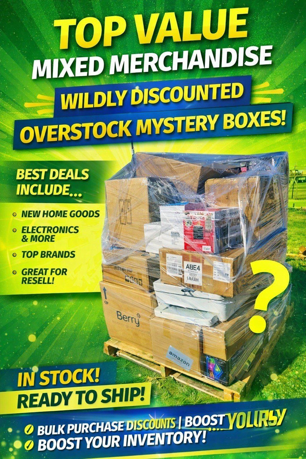 Wholesale Goods Assortment – Amazon Overstock Inventory