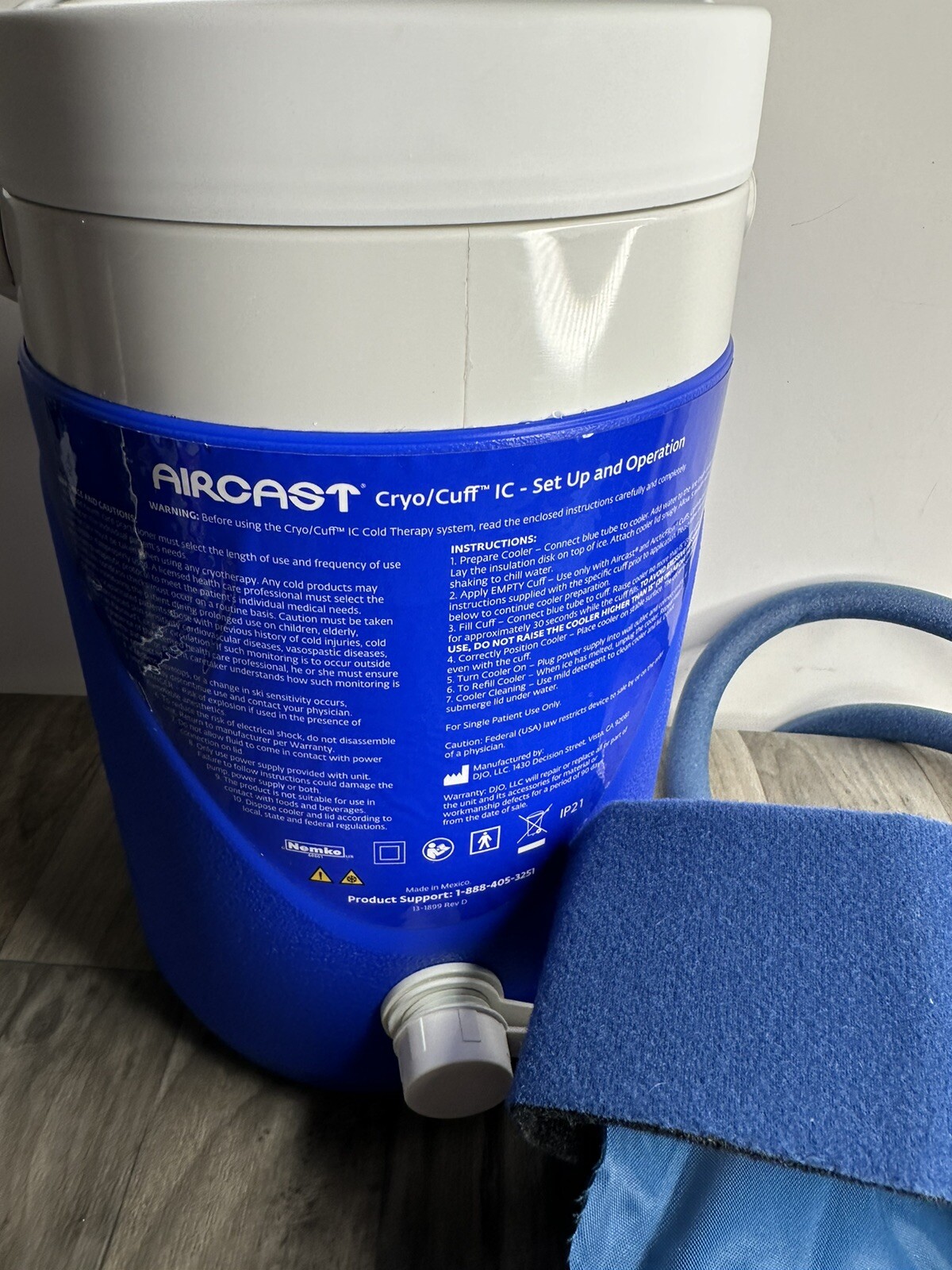 Cryo/Cuff Cryocuff Cooler Therapy Motorized IC Compression Knee Size Large