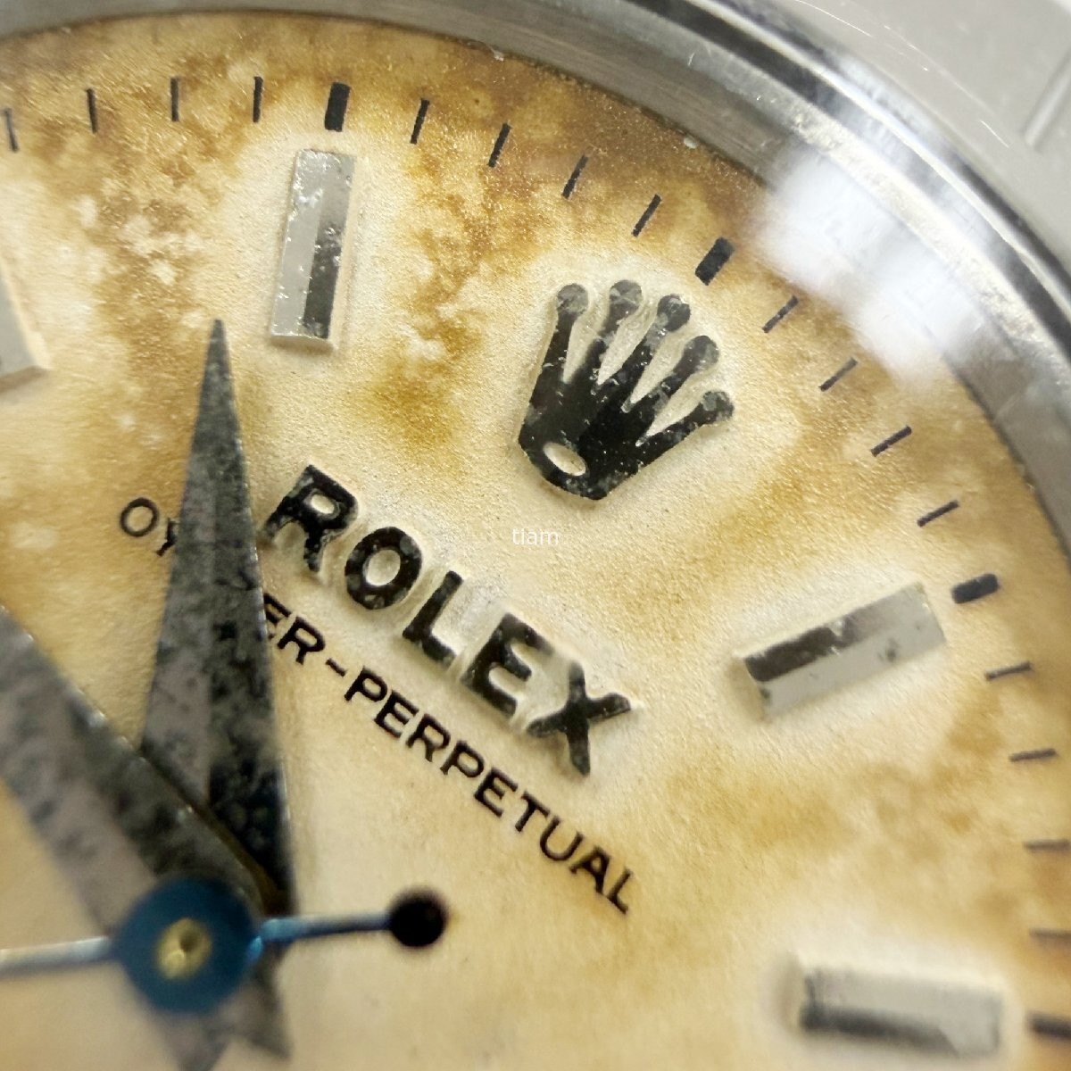 ROLEX 6516 Oyster Perpetual Date 1957 Automatic Silver SS 1130