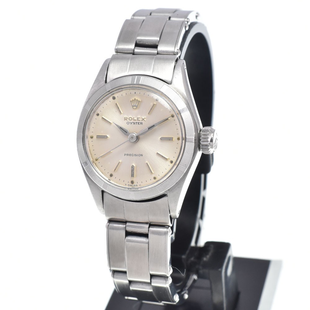 ROLEX Watch 6411 Oyster Precision Cal.1310 Silver Beige Manual Winding Women’s