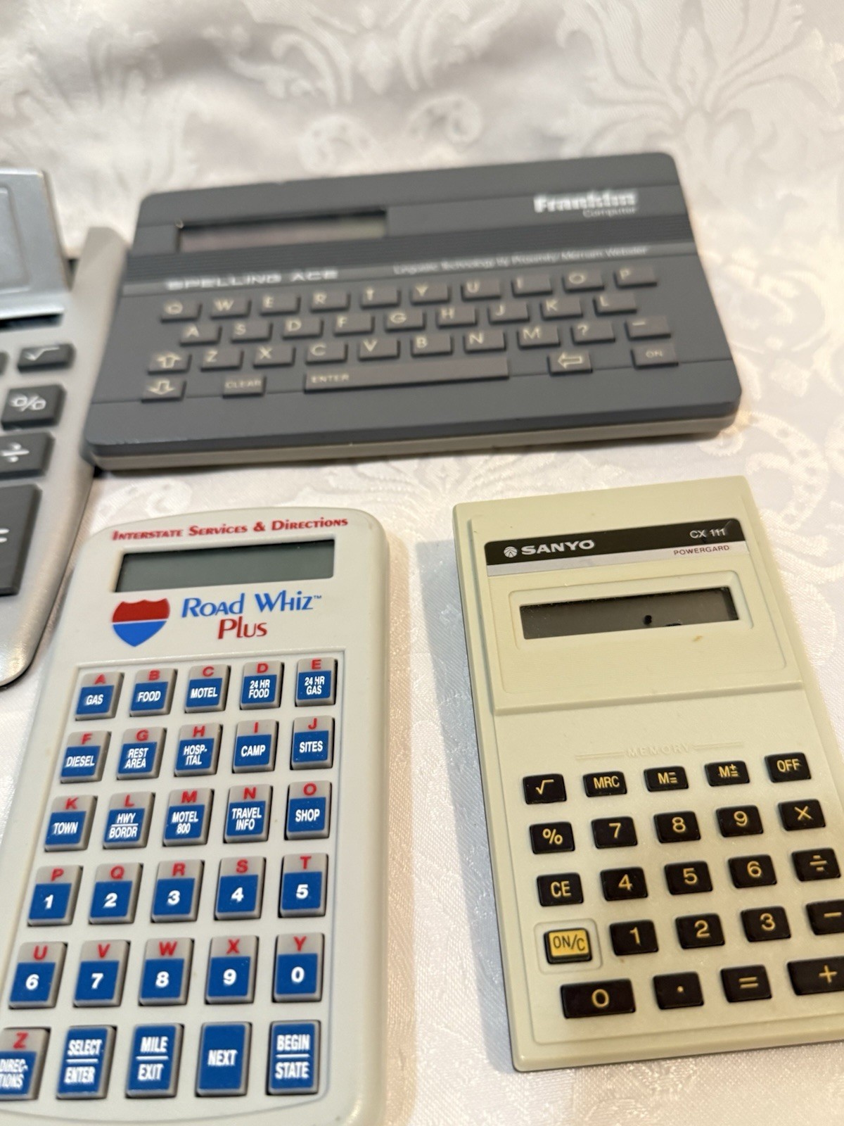 bundle Of 7 multiple unbranded Big, Small Display electronic calculators Working