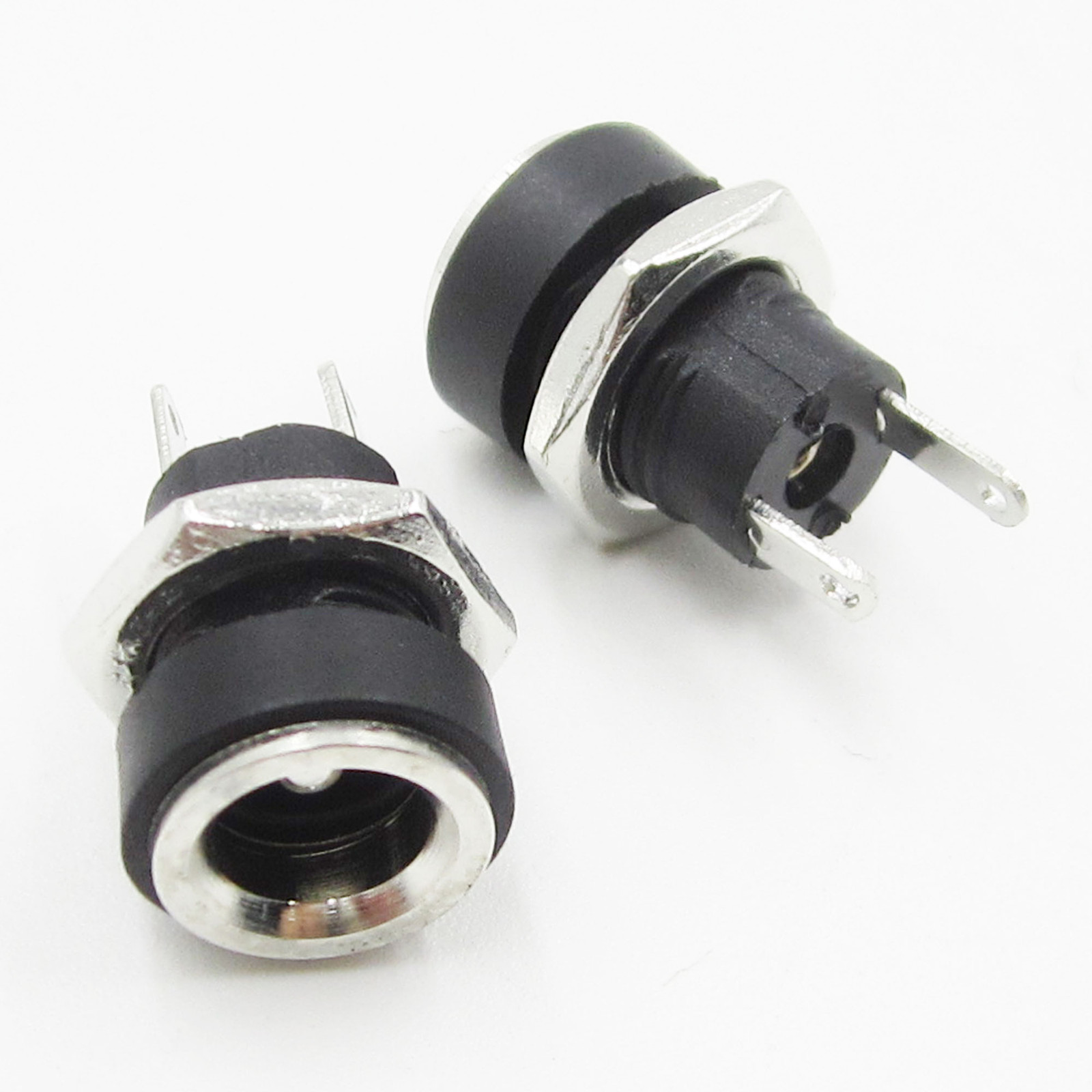 10PCS DC Power Supply Jack Socket 5.5 x 2.1mm Female Panel Mount Connector