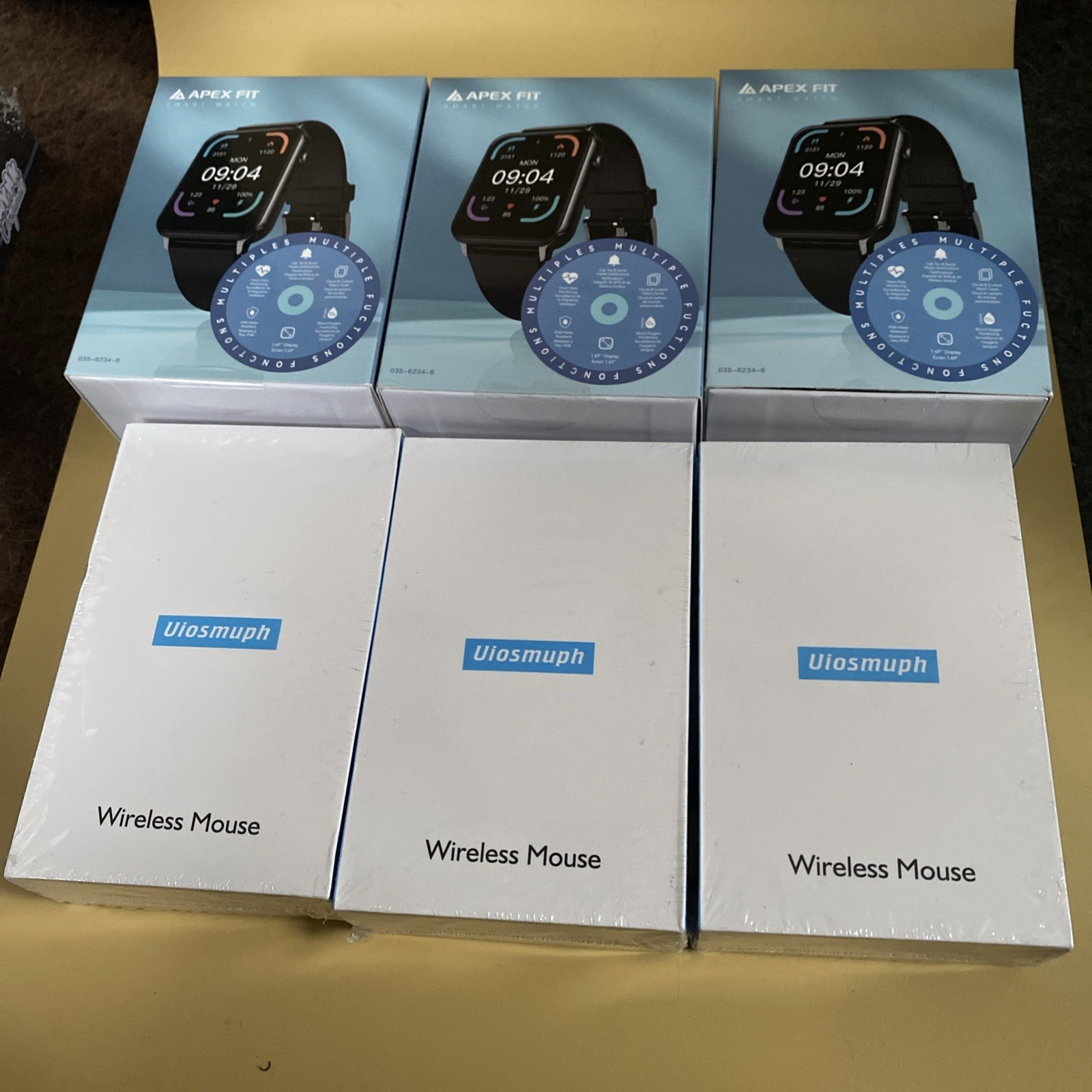 New Electronics Bundle Smart Watches & Wireless Mice (6pc)