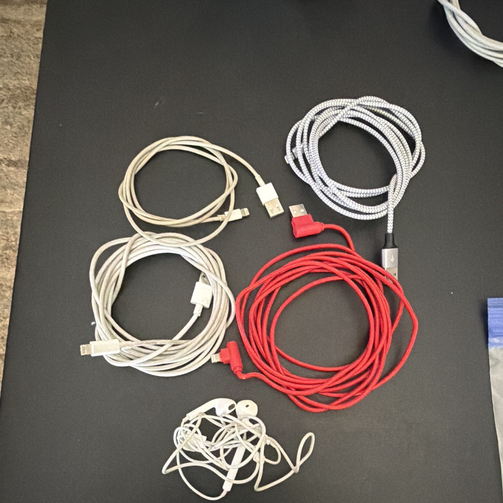Apple Compatible USB Braided Charging/Data Cable Lot for iPhone iPad
