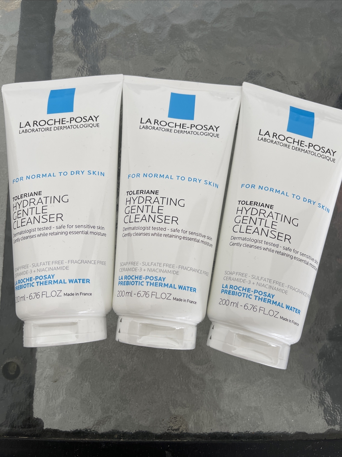 3 Pack La Roche Posay Toleriane Hydrating Gentle Face Wash with Ceramide