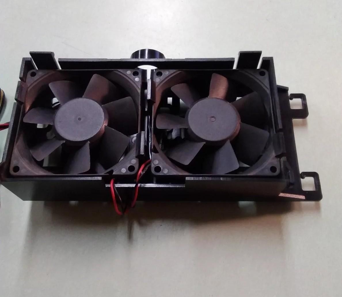 Lot of 2 Sunon Dual Ball Cooling Fans KD1208PTB1 DC 12V in Case Rack 80x25mm