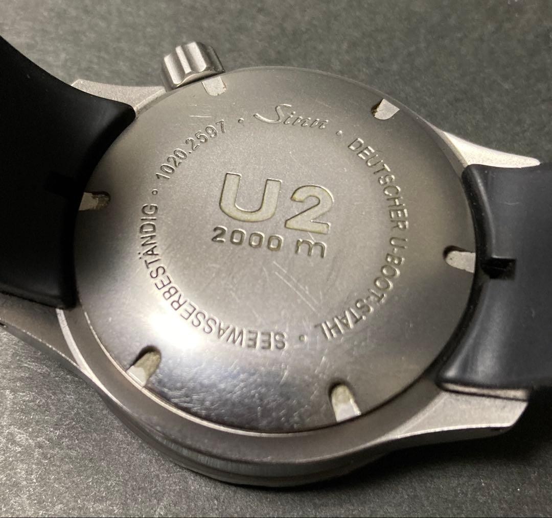 SINN Watch 1020.U2.EZM UTC U-boat Steel Silicone Strap Men’s Wristwatch w/Box