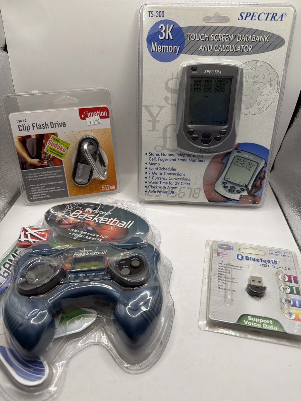 NOS Electronics Lot Spectra Databank Basketball Game Nation USB Dongle
