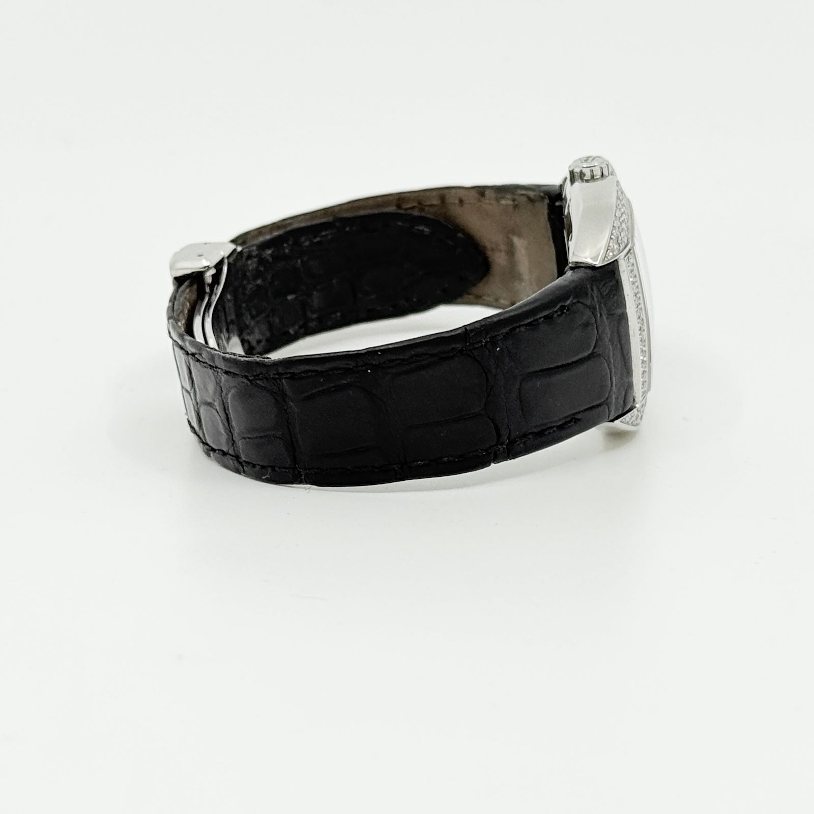 Boucheron Watch Mec 0657720 Grey Automatic Gray Dial Leather Women’s Wristwatch