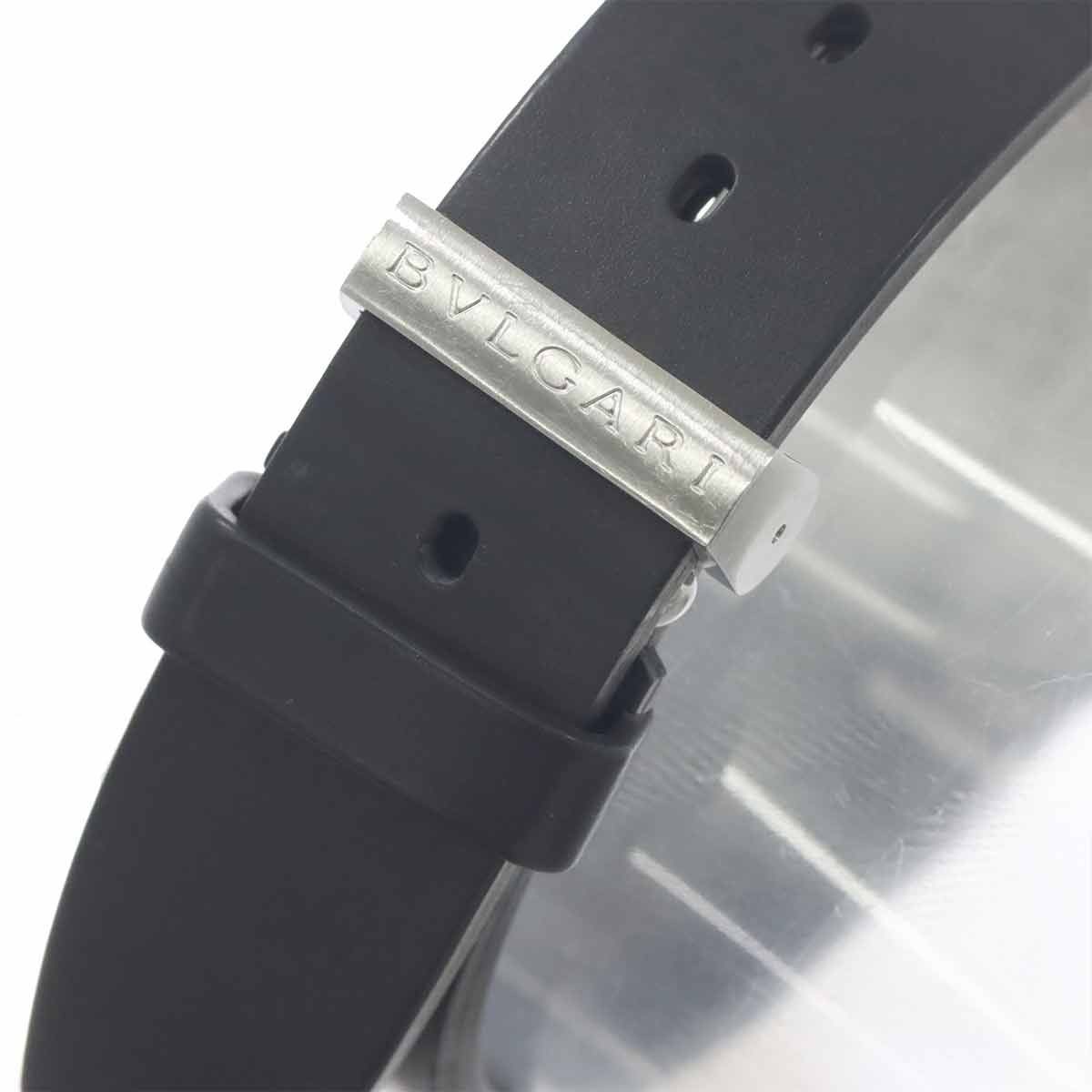 BVLGARI Watch Diagono Scuba Combi SD38SG Date Black YG Yellow Gold Automatic
