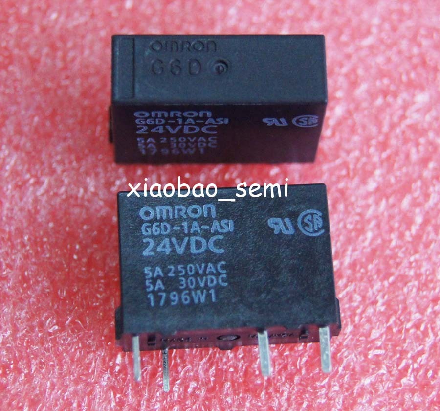 10PCS G6D-1A-ASI-24VDC 24VDC ORIGINAL OMRON Relay 4pins