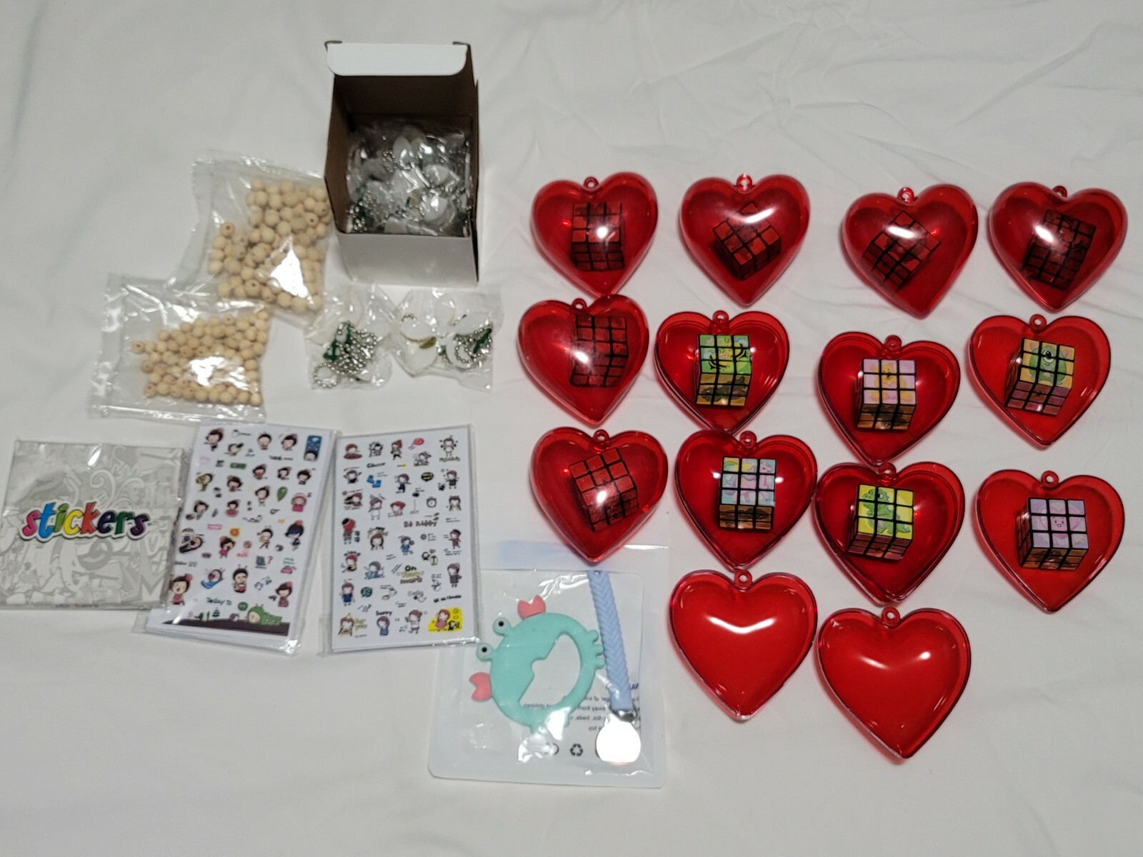20+ Items Wholesale Lot Little Kids Toys, Stickers and Cube Game & More