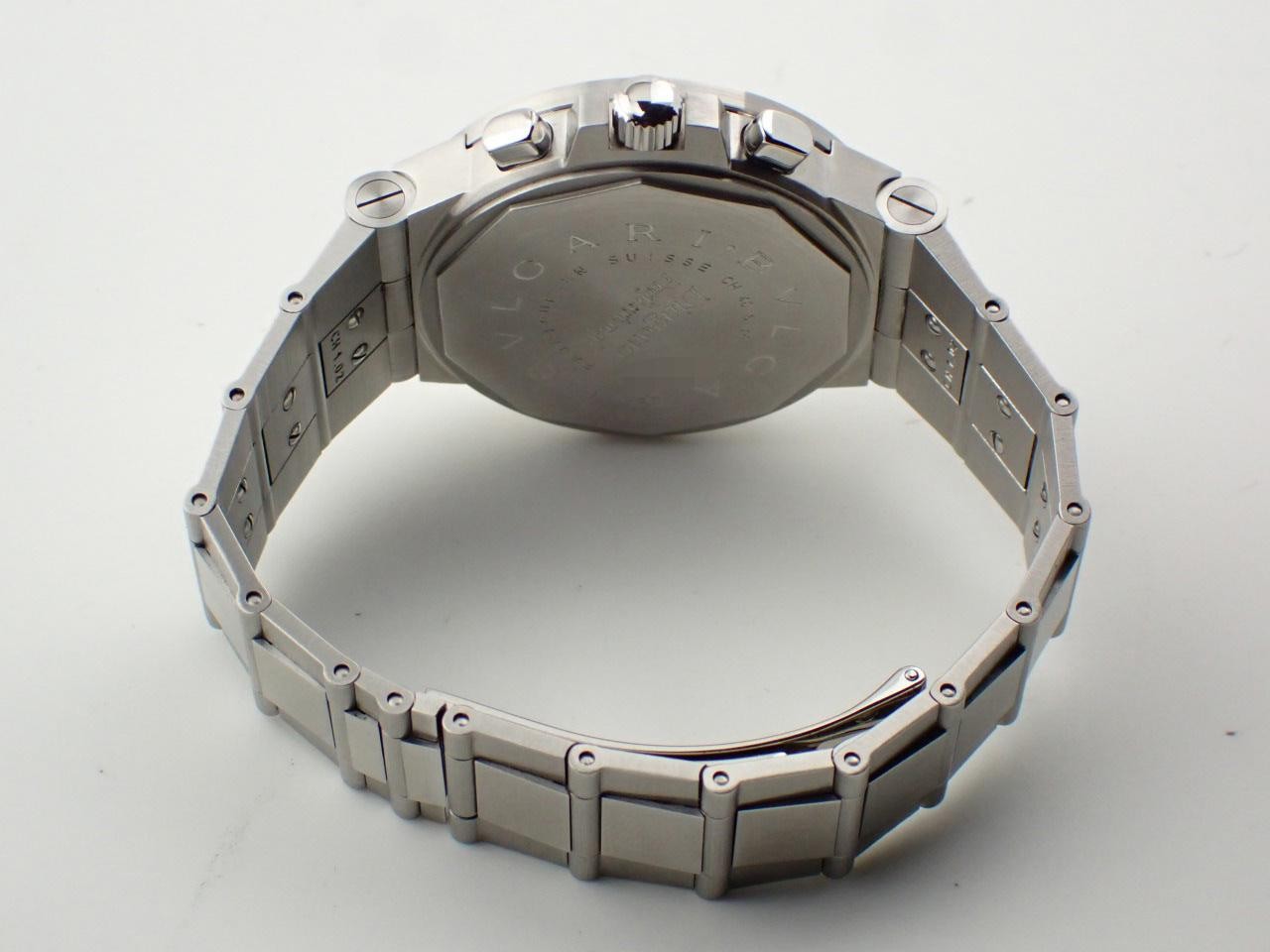 Bvlgari Watch Diagono Chronograph Tachymetric Black Silver SS 40mm CH40SSDTA Men