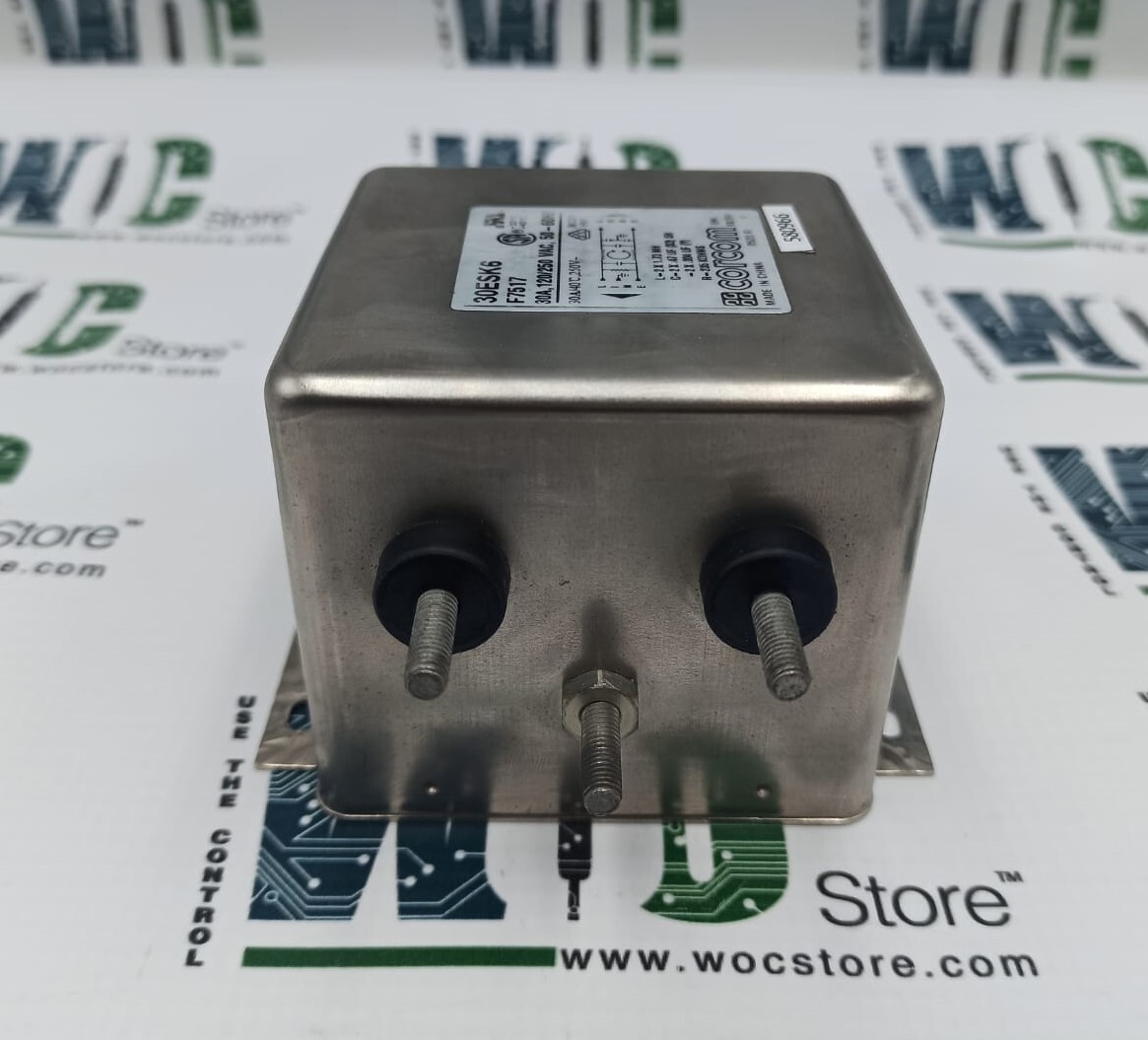 30ESK6, 30A/120/250 VAC/50-60HZ CORCOM EMI LINE FILTER