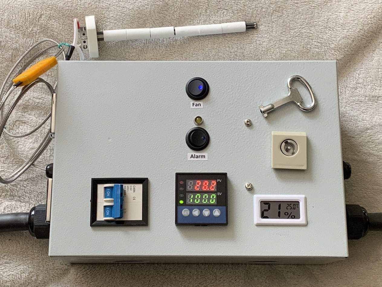 Ramp & Soak Temperature Controller Panel 240V Electric Kiln Oven 30A 2 Hot line