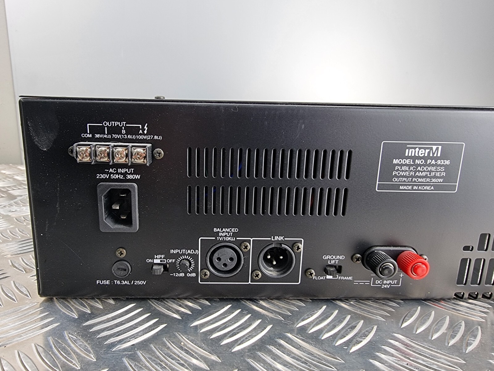 Inter M PA-9336 Public Address Power Amplifier