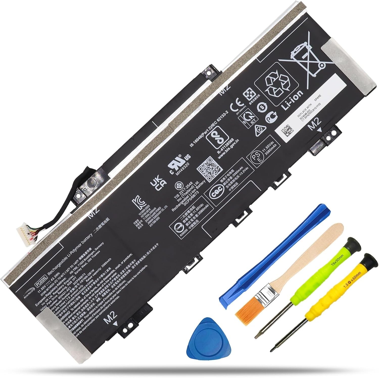 PC03XL Laptop Battery for HP Pavilion x360 14 Convertible PC 14-DW 14-DY 14-DH 1