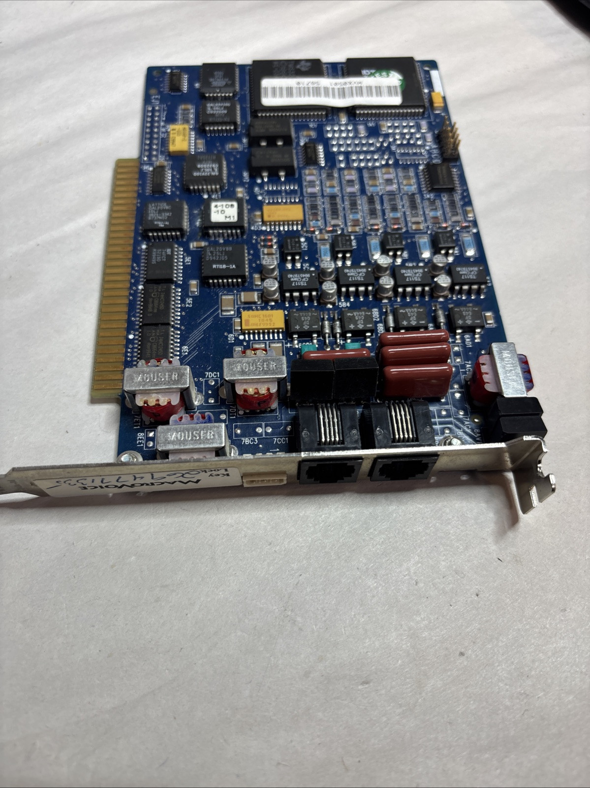 Rhetorex RDSP-M6 Voice Interface 2-Port ISA Card Telecommunications Macro MB132