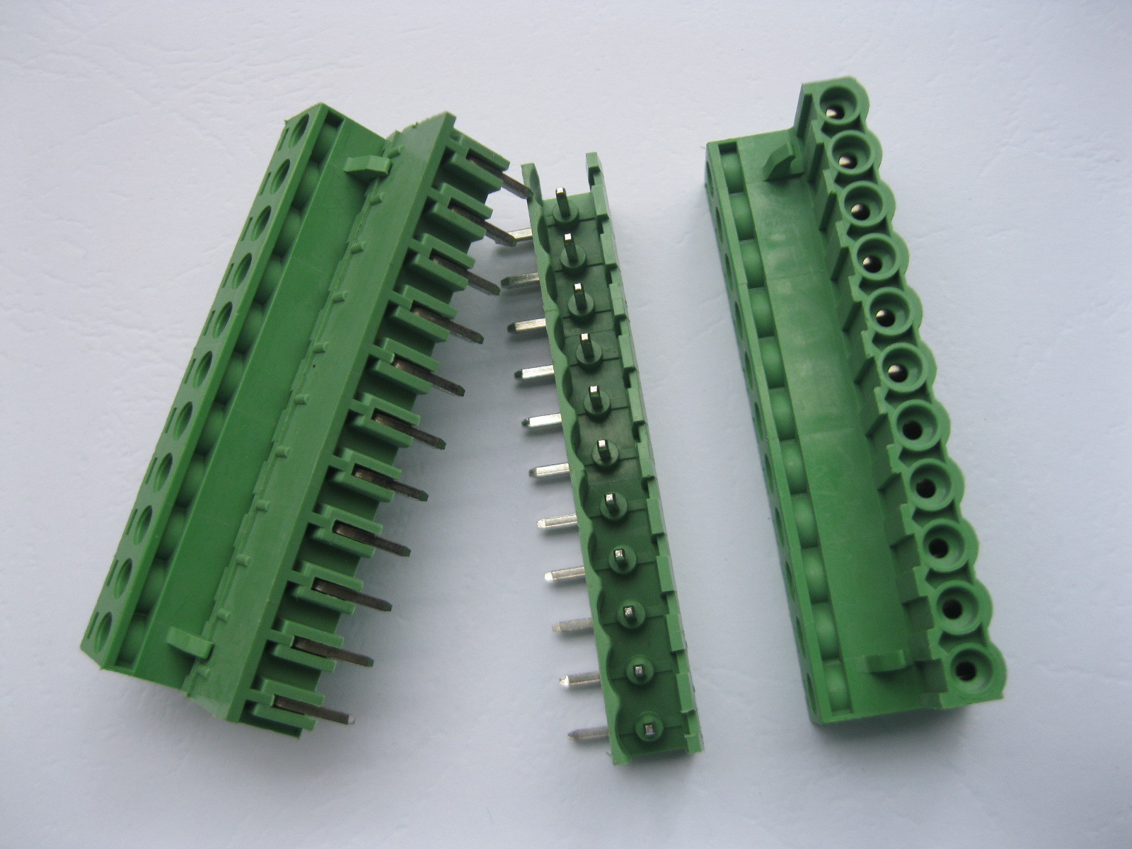 20 pcs Angle 11 pin 5.08mm Screw Terminal Block Connector Green Pluggbale Type