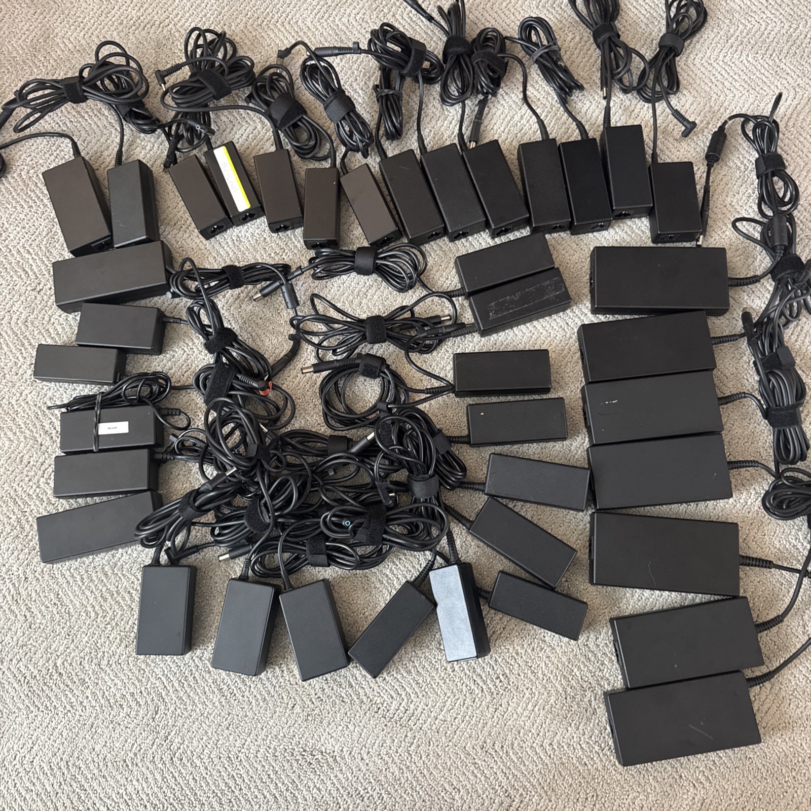Lot of 39 HP AC Adapters. Multiple Models. Some Used Some New. Listing Untested