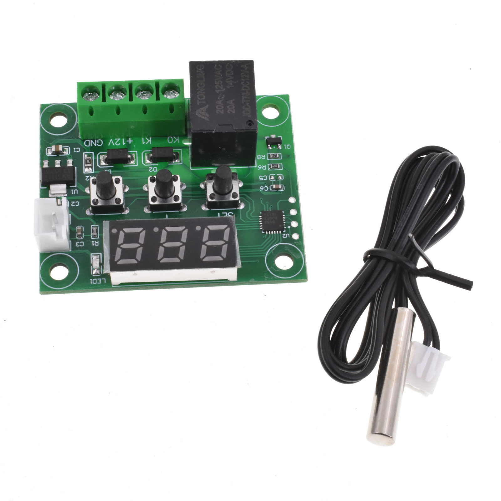 -50-110°C W1209 Digital thermostat Temperature Control Switch 12V sensor M103